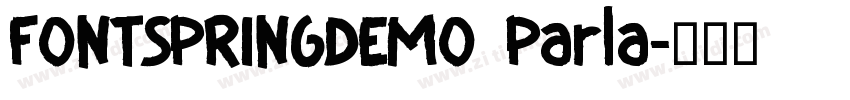 FONTSPRINGDEMO Parla字体转换
